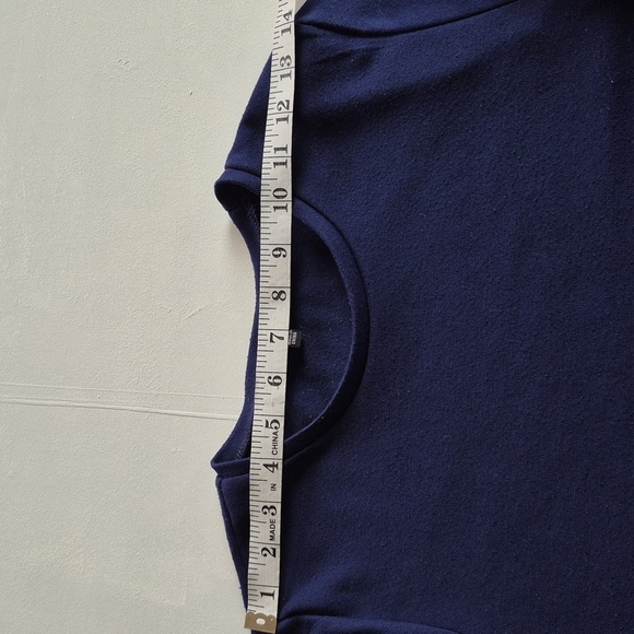 Hype Navy Blue Crew Neck Top - Picture 6 of 7